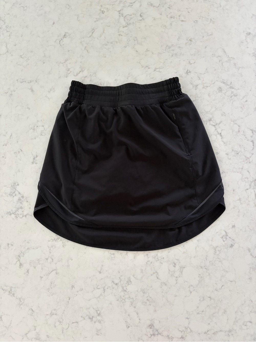 lululemon athletica Black Ruched Waist Active Skirt